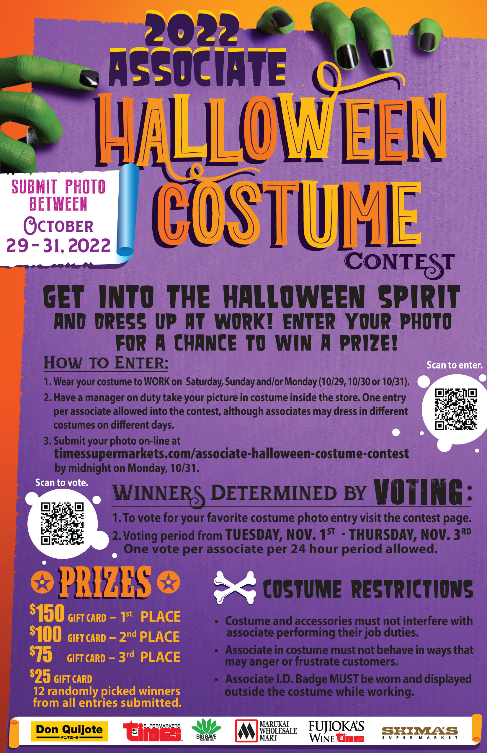 Associate Halloween Costume Contest | Times Supermarket