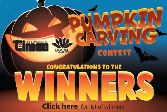 2022 Pumpkin Carving Winners Times Promo Box
