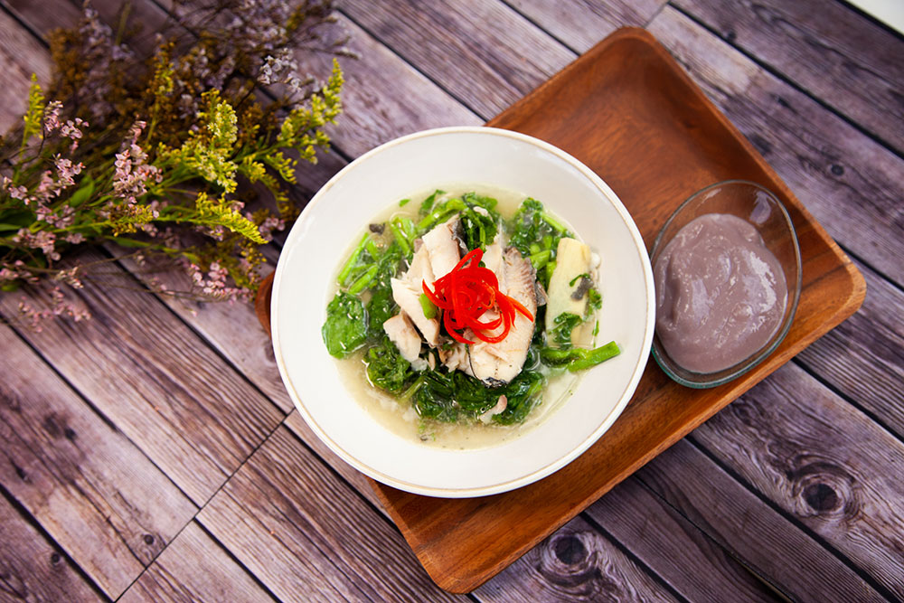 Butterfish Watercress Soup and Hanalei Poi