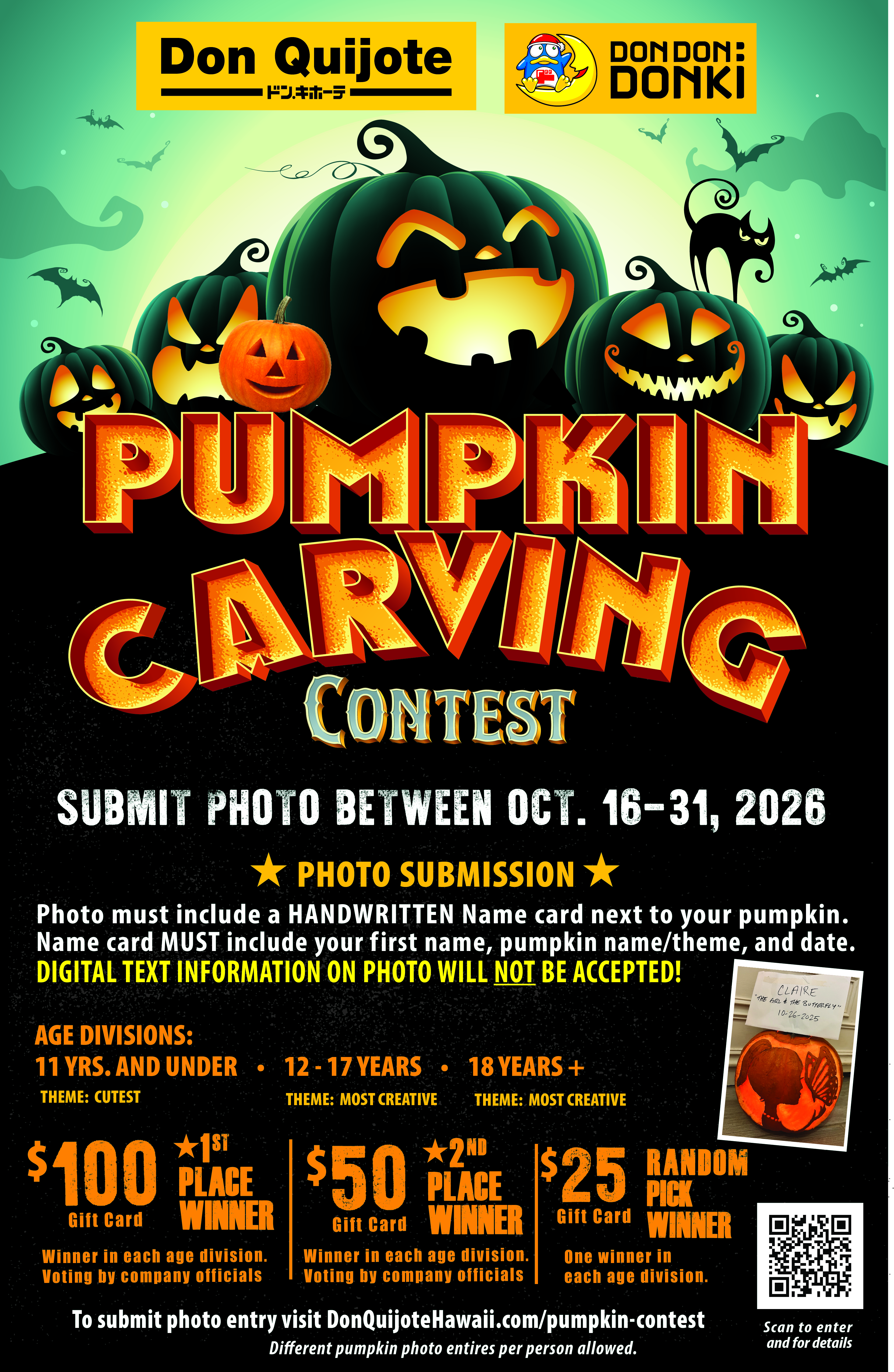 2026 Pumpkin Carving Contest poster