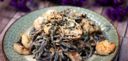 Kalo Noodles with Coconut Cream Sauce